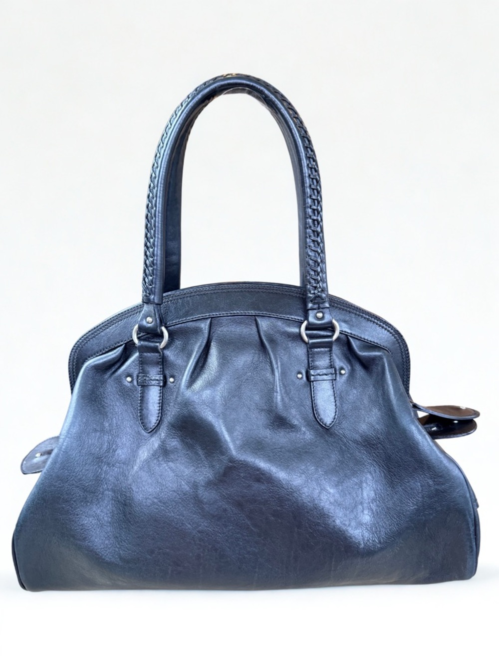 Certified Authentic Christian Dior Double Pocket Satchel with COA - Picture 4 of 15